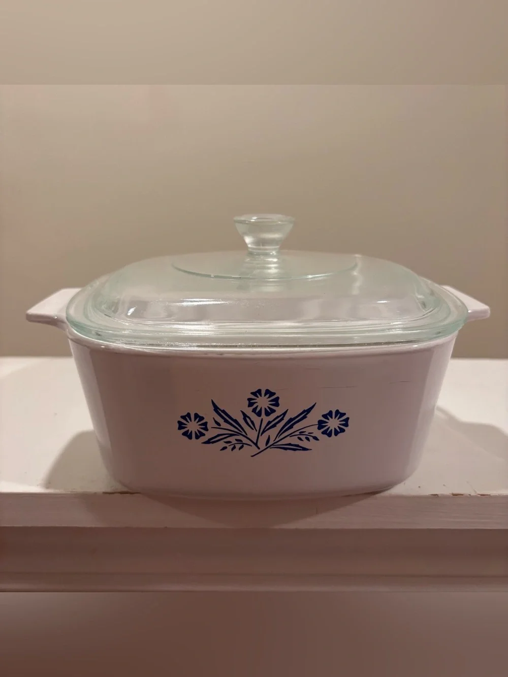 Vintage Corningware A-1-1/2-B, 1.5 Liter Casserole Dish with Pyrex Lid, Blue Cor